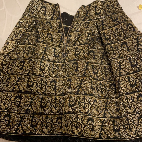 English rose vintage gold skirt from honey - Picture 3 of 4